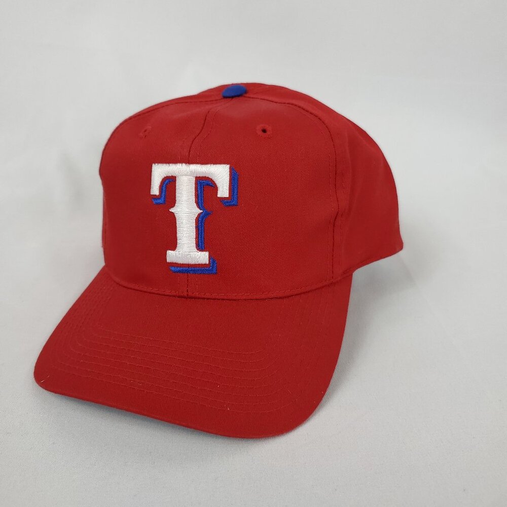 Texas Rangers Red/Grey Ball Cap Outdoor Cap Company Embroidered OSFA Hat